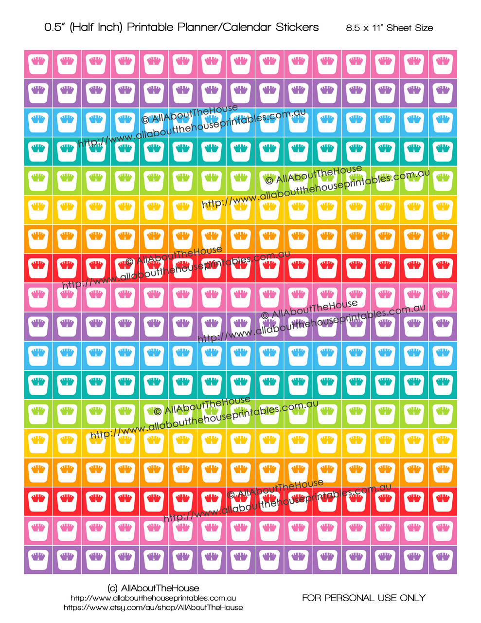 Scales Weigh In just v2 Printable Calendar / Planner Stickers - 50 percent Inch (0.5\ graphic regarding Printable Calendar Stickers named Scales Weigh In just v2 Printable Calendar / Planner Stickers - Fifty percent Inch (0.5\